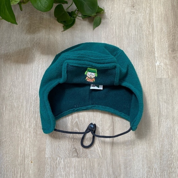 Vintage 1998 Green Fleece with Toggle South Park Kenny Trapper Beanie Hat RARE - Picture 1 of 6